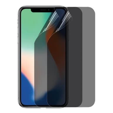 2-kpl Privacy Näytönsuoja 3D Pehmeä HydroGel Apple iPhone X/XS