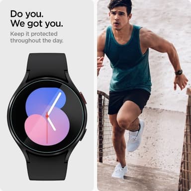 Spigen Samsung Galaxy Watch 4/5 40mm Näytönsuoja GLAS.tR EZ Fit 2-pakkaus