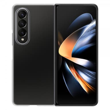 Samsung Original Galaxy Z Fold 4 Kuori Clear Edge Cover Transparent Musta