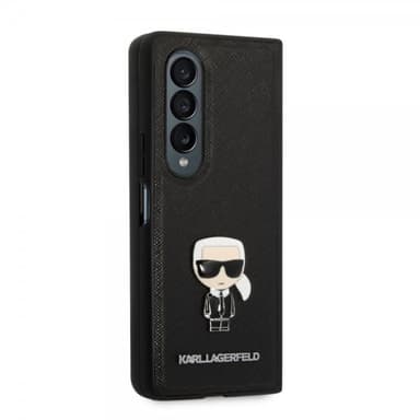 Karl Lagerfeld Samsung Galaxy Z Fold 4 Kuori Saffiano Iconic Karl Musta