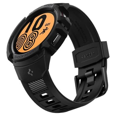 Spigen Samsung Galaxy Watch 4/5 44mm Kuori Ranneke Rugged Armor Pro Musta