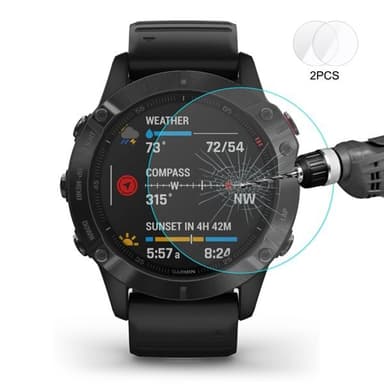 Suojalasi Garmin Fenix 6X / 6X Pro Solar 2 kpl