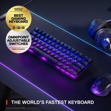 SteelSeries Apex Pro Mini langaton pelinäppäimistö