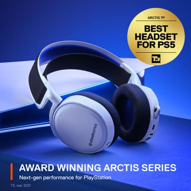 SteelSeries Arctis 7P Plus Wireless pelikuulokkeet (valkoinen)