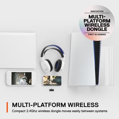 SteelSeries Arctis 7P Plus Wireless pelikuulokkeet (valkoinen)