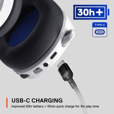 SteelSeries Arctis 7P Plus Wireless pelikuulokkeet (valkoinen)