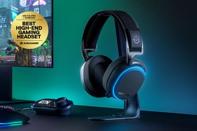 SteelSeries Arctis Pro + GameDac Sort pelikuulokkeet (musta)