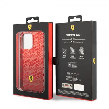 Ferrari iPhone 14 Pro Max Kuori Gradient Scuderia Punainen
