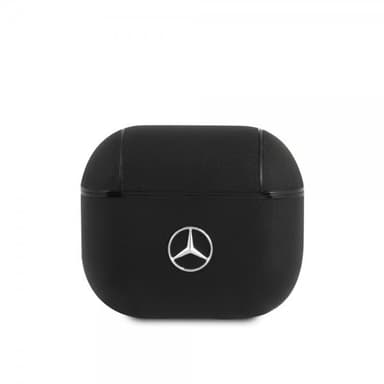 Mercedes Benz AirPods 3 Kuori Metal Logo Musta