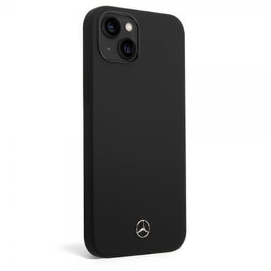 Mercedes Benz iPhone 14 Kuori Liquid Silicone Musta