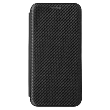 SKALO Samsung S22 Carbon Fiber Lompakkokotelo - Musta