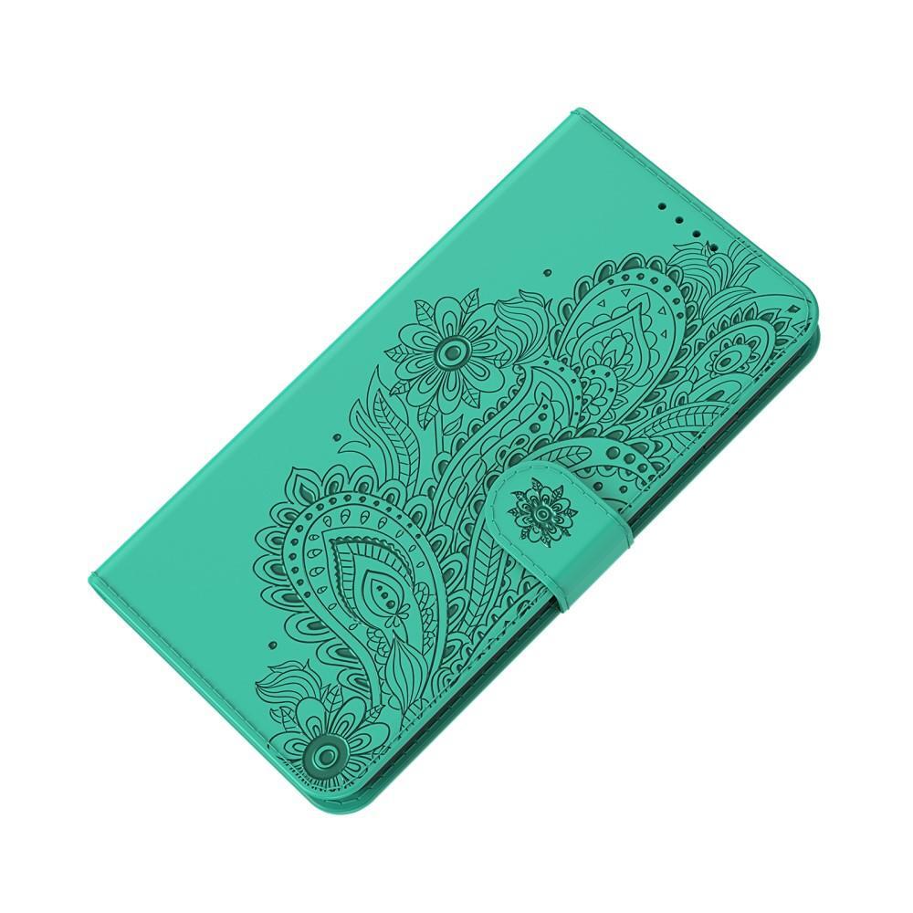 SKALO iPhone 13 Pro Max Mandala lompakkokotelo - Turkoosi