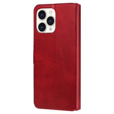 SKALO iPhone 13 Pro Max Classic Lompakkokotelo - Punainen