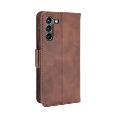 SKALO Samsung S21 FE 6-lokeroa Lompakkokotelo - Ruskea