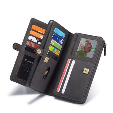 CaseMe Samsung A52/A52s CaseMe Big Wallet 2in1 Magnet Lompakkokotelo - Musta