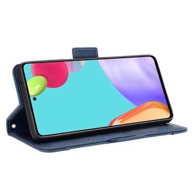 SKALO Samsung A52/A52s 6-lokeroa Lompakkokotelo - Sininen
