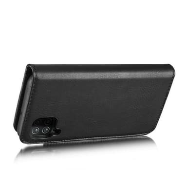 DG MING Samsung A22 4G 2-in-1 magneetti lompakkokotelo - Musta