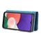 DG MING Samsung A22 5G 2-in-1 magneetti lompakkokotelo - Sininen