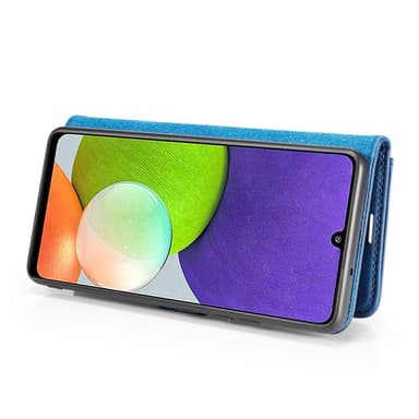 DG MING Samsung A22 4G 2-in-1 magneetti lompakkokotelo - Sininen