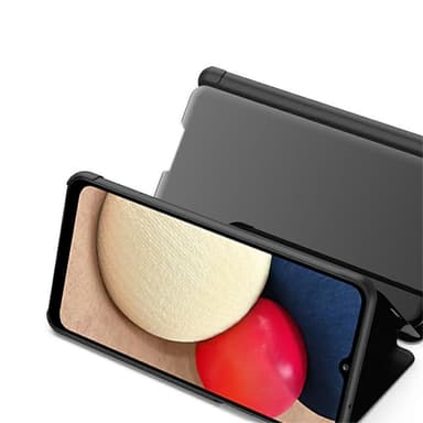 SKALO Samsung A02s / A03s Clear View Mirror Lompakko - Violetti
