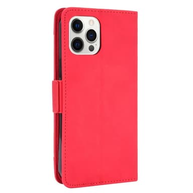 SKALO iPhone 13 Pro 6-lokeroa Lompakkokotelo - Punainen
