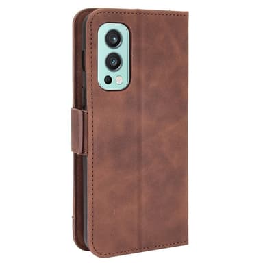 SKALO OnePlus Nord 2 6-lokeroa Lompakkokotelo - Ruskea