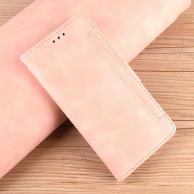 SKALO Moto G31 / G41 6-lokeroa Lompakkokotelo - Pinkki
