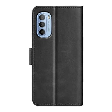SKALO Moto G31 / G41 Premium Wallet Lompakkokotelo - Musta