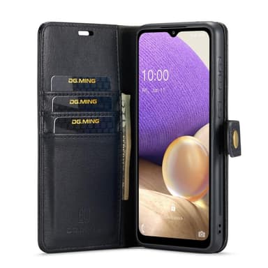 DG MING Samsung A33 5G 2-in-1 magneetti lompakkokotelo - Musta
