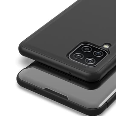 SKALO Samsung A22 4G Clear View Mirror Lompakko - Pinkki