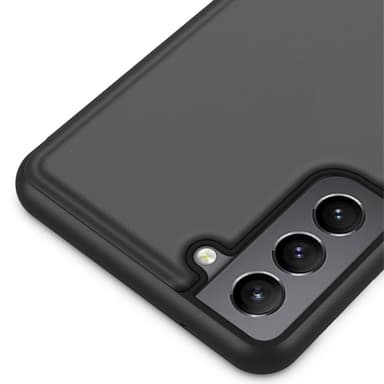 SKALO Samsung S22 Clear View Mirror Lompakko - Sininen