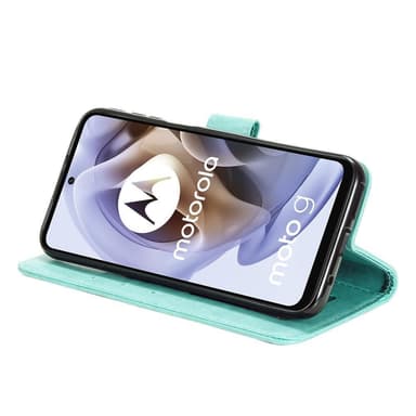 SKALO Moto G31 / G41 Mandala lompakkokotelo - Turkoosi