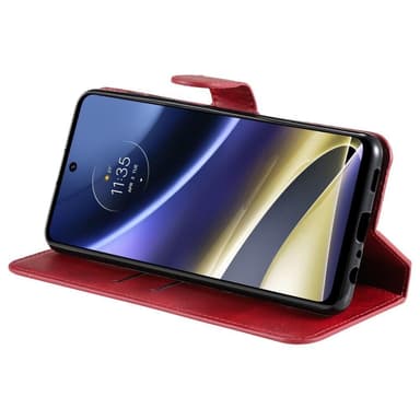 SKALO Moto G51 Classic Lompakkokotelo - Punainen