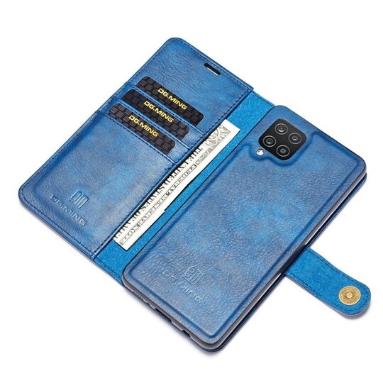 DG MING Samsung A22 4G 2-in-1 magneetti lompakkokotelo - Sininen