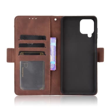 SKALO Samsung A22 4G 6-lokeroa Lompakkokotelo - Ruskea
