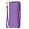 SKALO iPhone 13 Premium Litchi Lompakkokotelo - Violetti