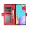 SKALO Samsung A52/A52s Premium Wallet Lompakkokotelo - Punainen