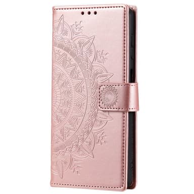 SKALO Samsung S22+ Mandala lompakkokotelo - Ruusukulta - Ruusukulta
