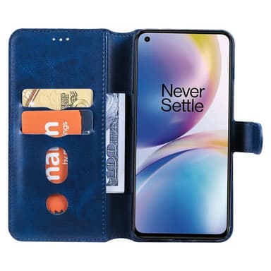 SKALO OnePlus Nord 2 Classic Lompakkokotelo - Sininen