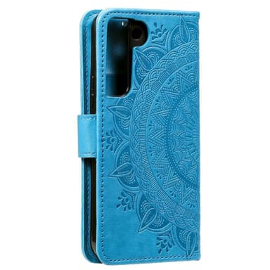 SKALO Samsung S22 Mandala lompakkokotelo - Sininen