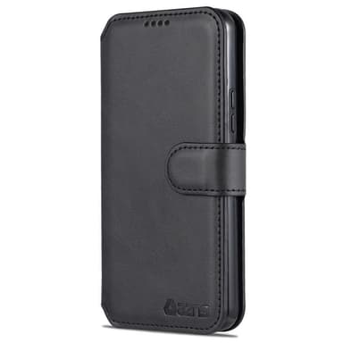SKALO Samsung S22+ AZNS Premium Cut lompakkokotelo - Musta