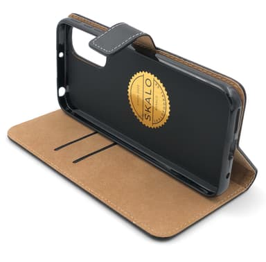 SKALO Moto G31 / G41 Lompakkokotelo Aitoa nahkaa - Punainen