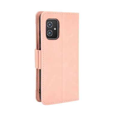 SKALO Asus Zenfone 8 6-lokeroa Lompakkokotelo - Pinkki