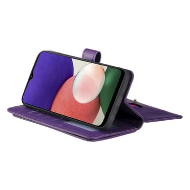 SKALO Samsung A22 5G 10-lokeroa Lompakkokotelo - Violetti