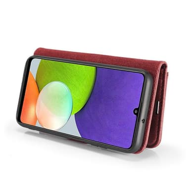 DG MING Samsung A22 4G 2-in-1 magneetti lompakkokotelo - Punainen