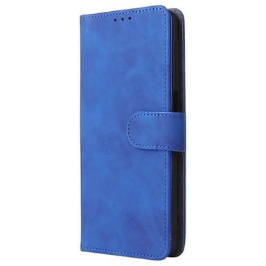 SKALO Moto G31 / G41 Matt PU Nahka lompakkokotelo - Sininen