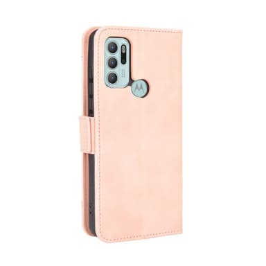 SKALO Moto G60S 6-lokeroa Lompakkokotelo - Pinkki