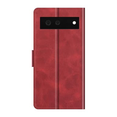 SKALO Google Pixel 6 Premium Wallet Lompakkokotelo - Punainen