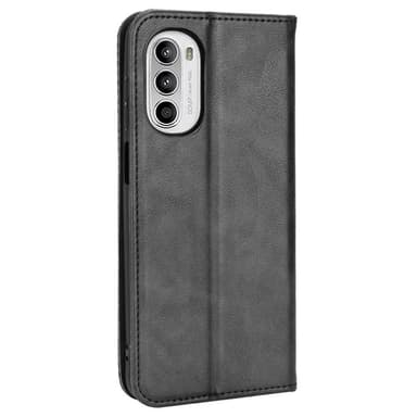 Wallet Stand Flip -puhelinkotelo Motorola Moto G52: lle - musta