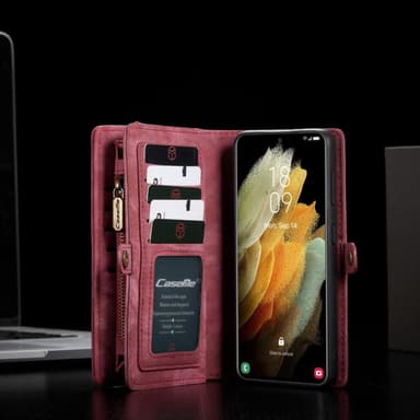 Samsung Galaxy S21 CASEME 2-in-1 Irrotettava - Punainen
